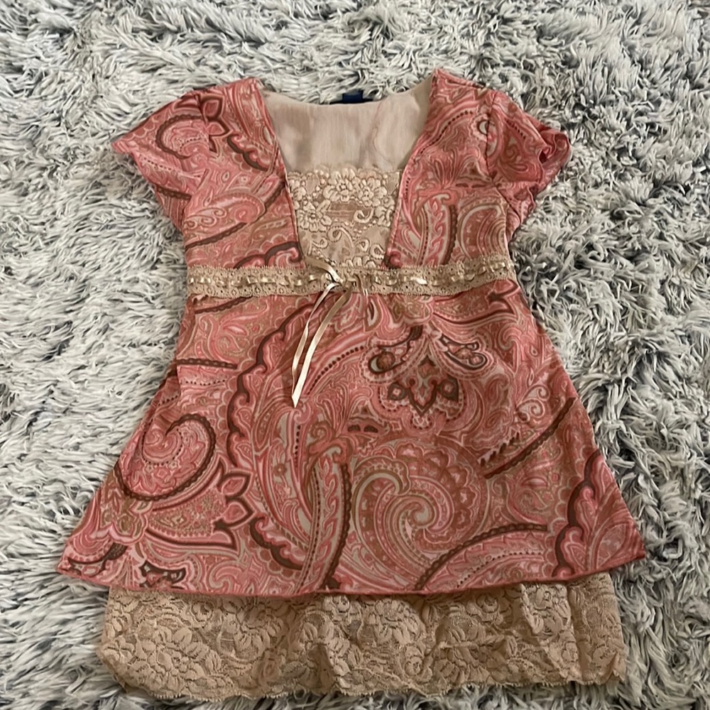 Kids short sleeve blouse